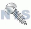 Slotted Pan Self Tapping Screw Type A Fully Threaded Zinc And Bake