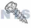 .428-.437A/F Unslotted Indented Hex Washer Self Tap Screw Type A Full Thread ZincBake