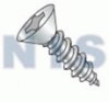 Phillips Flat Self Tapping Screw Type A B Fully Threaded Zinc And Bake