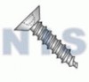 Square Flat Undercut Self Tapping Screw Type AB Full Thread 18 8 Stainless Steel