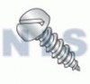 Slotted Pan Self Tapping Screw Type A B Fully Threaded Zinc And Bake