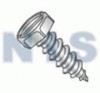 Slotted Indented Hex Self Tapping Screw Type A B Fully Threaded Zinc And Bake