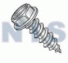 Slotted Indented Hex Washer Self Tapping Screw Type A B Fully Threaded Zinc Bake