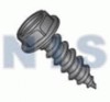 Slotted Indented Hex Washer Self Tapping Screw Type A B Fully Threaded Black Oxi