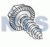 Slotted Indented Hex Washer Self Tapping Screw Type A B Serrated Fully Threaded Zinc