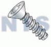 Six Lobe Flat Self Tapping Screw Type B Fully Threaded Zinc and Bake