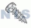 Unslotted  Indented Hex Self Tapping Screw Type A B Fully Threaded Zinc And Bake