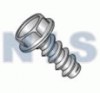 Unslotted Indented Hex Washer Self Tapping Screw Type B Fully Thread 18-8 SS