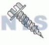 Slotted Indented Hex Washer 3/8 Across The Flats Self Piercing Screw Zinc