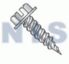 Slotted Hex Washer Self Piercing Screw 5/16 Across Flats Zinc