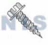Slotted Indented Hex Washer 1/4 Across The Flats Self Piercing Screw Zinc