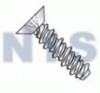 Phillips Flat Undercut High Low Full Thread Zinc