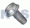 Slotted Indented Hex Washer Thread Cutting Screw Type F Fully Thread 18 8 Stain