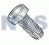 Unslotted Indented Hex Thread Cutting Screw Type 1 Fully Threaded Zinc And Bake
