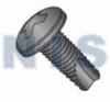 Phillips Pan Thread Cutting Screw Type 23 Fully Threaded Black Zinc and Bake