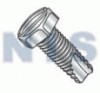 Slotted Indented Hex Thread Cutting Screw Type 23 Fully Threaded Zinc And Bake