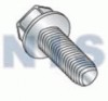 Unslotted Indented Hex Washer Taptite Screw Full Thread Zinc Bake Wax