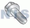 Unslotted Indented Hex Washer Taptite Screw Partial Thread Zinc Bake Wax