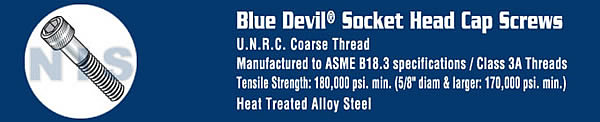 Coarse Thread Socket Head Cap Screw Plain