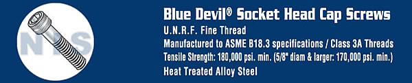 Fine Thread Socket Head Cap Screw Plain