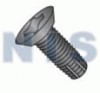 Phil Flat Undercut Thread Cutting Screw F Full Thread 18 8 Stainless Steel Black