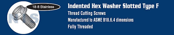 TYPE F Slotted Indented Hex