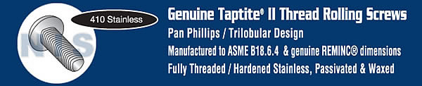 Phillips Pan Taptite Thread Rolling Screw 4 10 Fully Threaded Stainless SteeL Pa