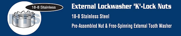 K Lock Nut 18-8 Stainless Steel