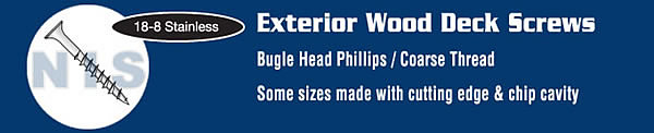 Stainless Steel Deck Screws