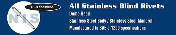 Dome Head: Stainles Steel Body - Stainles Steel Mandrel 
