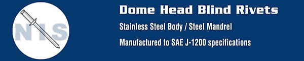 Dome Head: Stainles Steel Body - Steel Mandrel 
