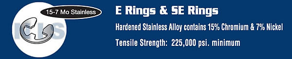 E Ring Stainless Steel