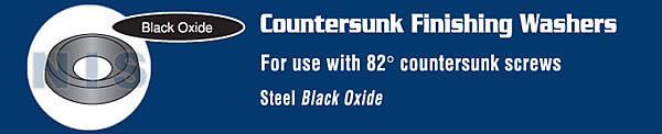 Countersunk Finishing Washer Black Oxide