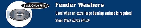Fender Washer Black Oxide