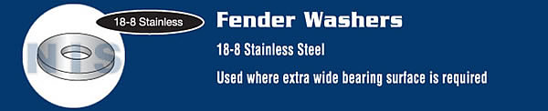 Fender Washer 18 8 Stainless Steel
