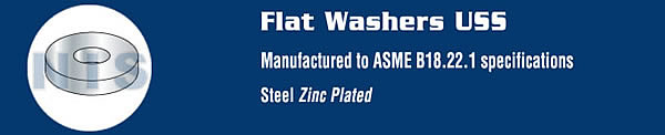 U S S Flat Washer Zinc
