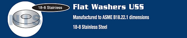 U S S Flat Washer 18 8 Stainless Steel