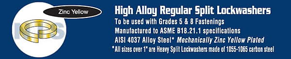 High Alloy Regular Split Lock Washer