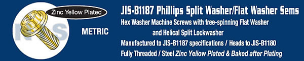 JIS B1187 Phillips Hex Split Washer