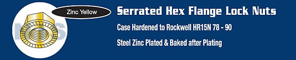 SERRATED  (FLANGE) LOCK NUTS