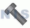 Unslotted Indented Hex Head Machine Screw Fully Threaded Black Oxide