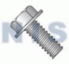 Unslotted Indented Hex Washer Head Machine Screw Full thread 18 8Stainless Steel