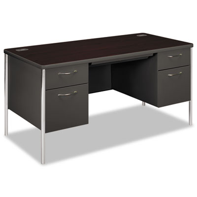 HON&reg; Mentor&reg; Series Double Pedestal Desk