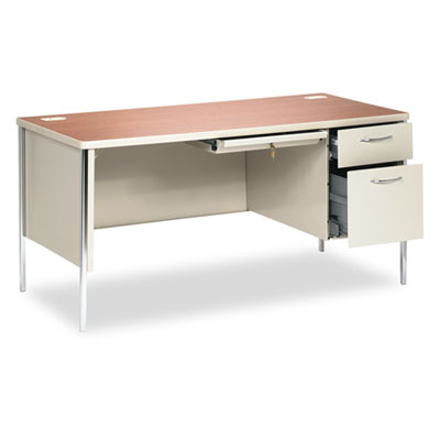 HON&reg; Mentor&reg; Series Single Pedestal Desk