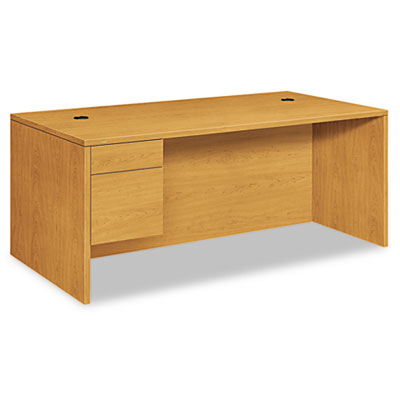 HON&reg; 10500 Series&trade; "L" Workstation Single Pedestal Desk with 3/4 Height Pedestal