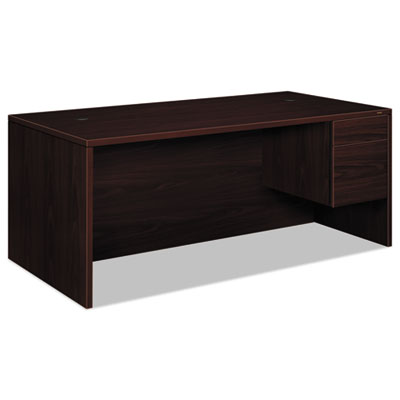 HON&reg; 10500 Series&trade; "L" Workstation Single Pedestal Desk with 3/4 Height Pedestal