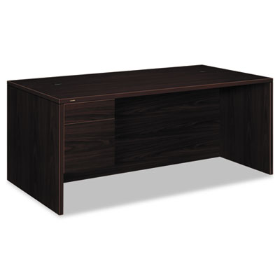 HON&reg; 10500 Series&trade; "L" Workstation Single Pedestal Desk with 3/4 Height Pedestal