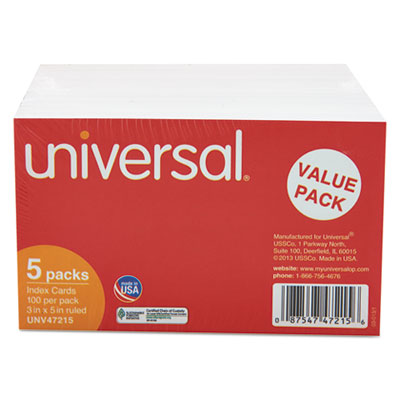 Universal&reg; Recycled Index Strong 2 Pt. Stock Cards