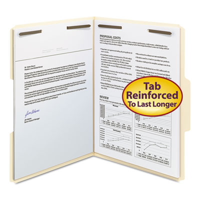 Smead&reg; Top Tab Fastener Folders