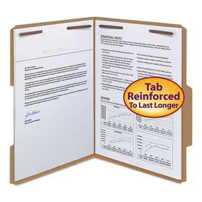 Smead&reg; Top Tab Fastener Folders